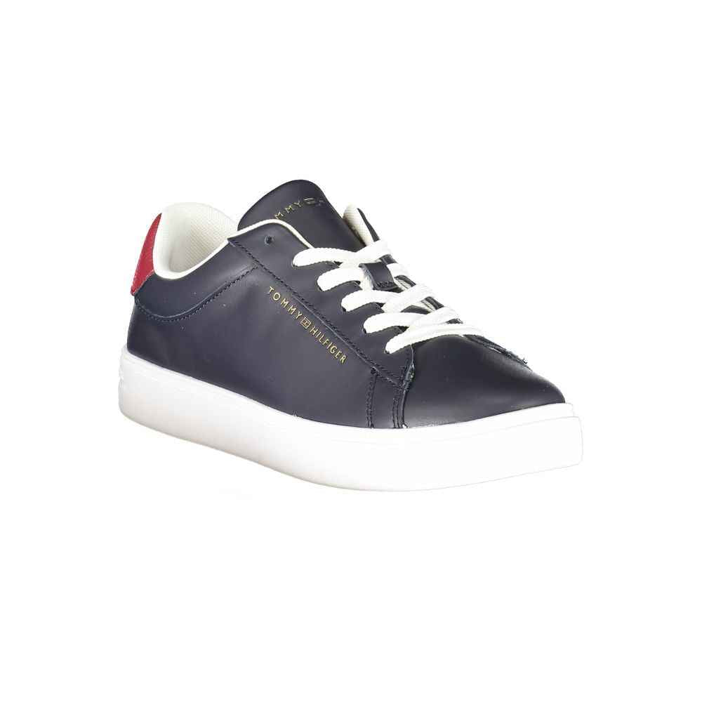 Tommy Hilfiger Blue Leather Women Sneaker
