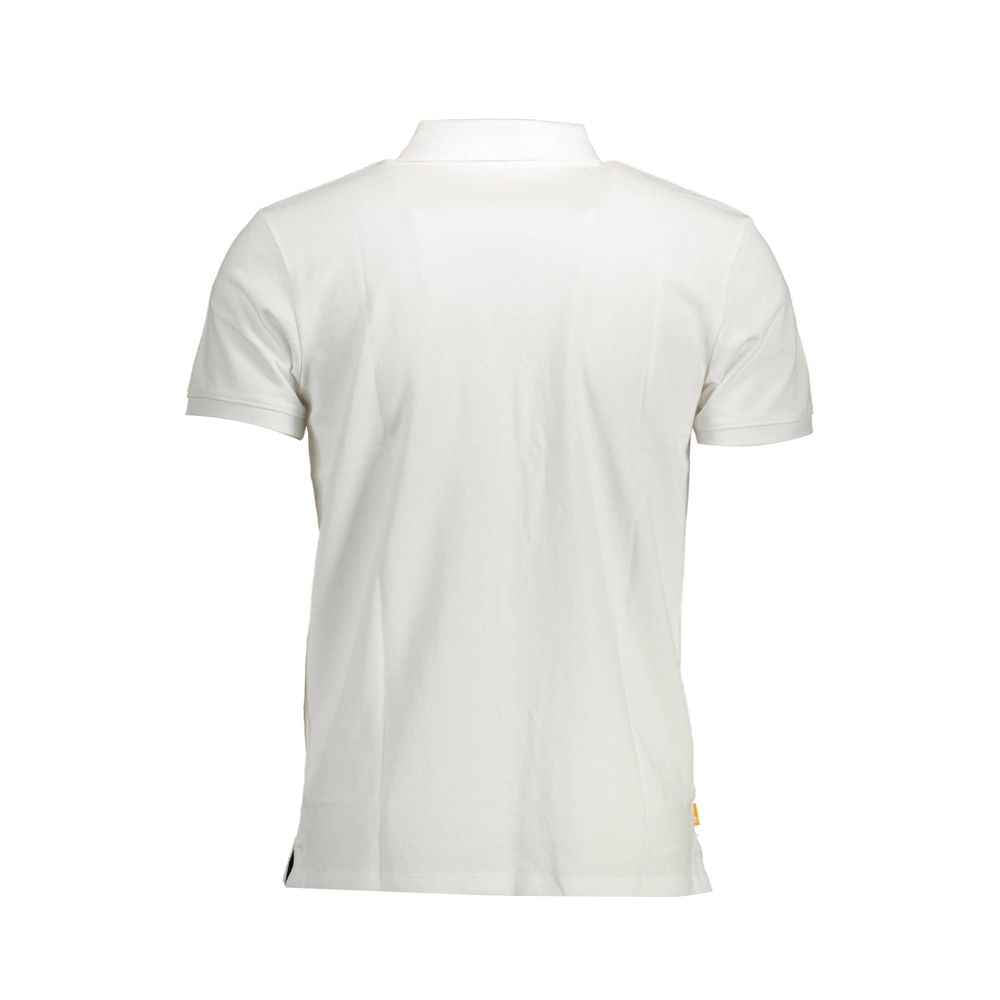 Timberland White Cotton Men Polo Shirt