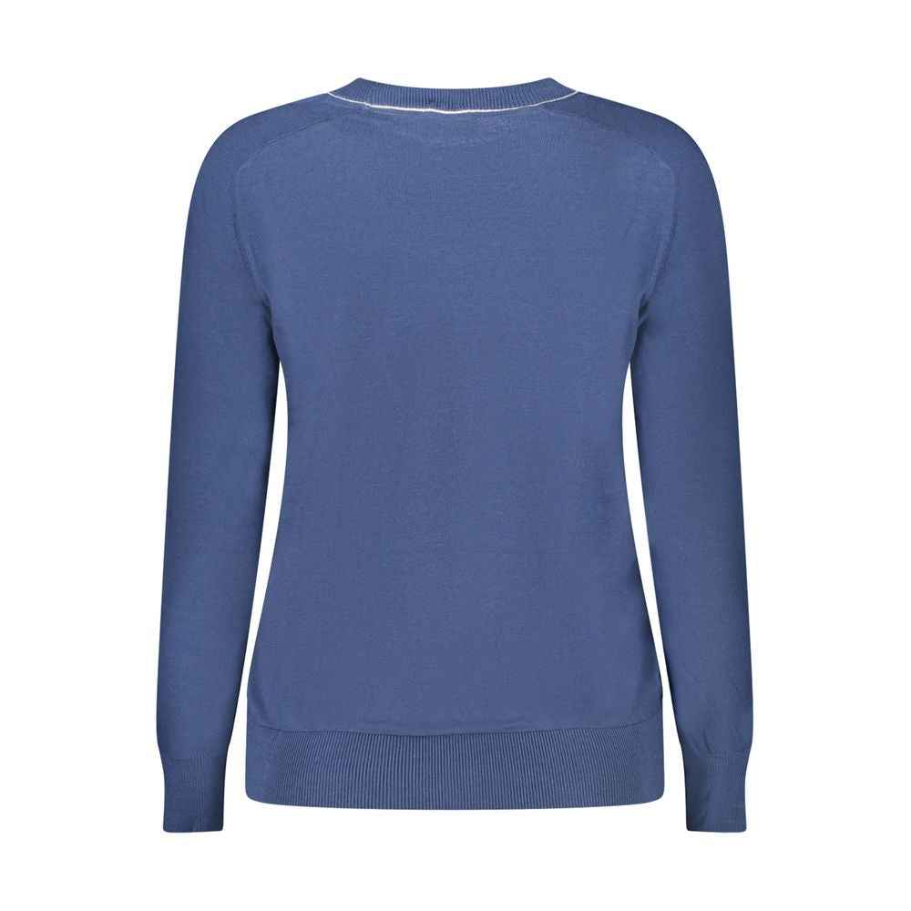 North Sails Blue Cotton Women Sweater