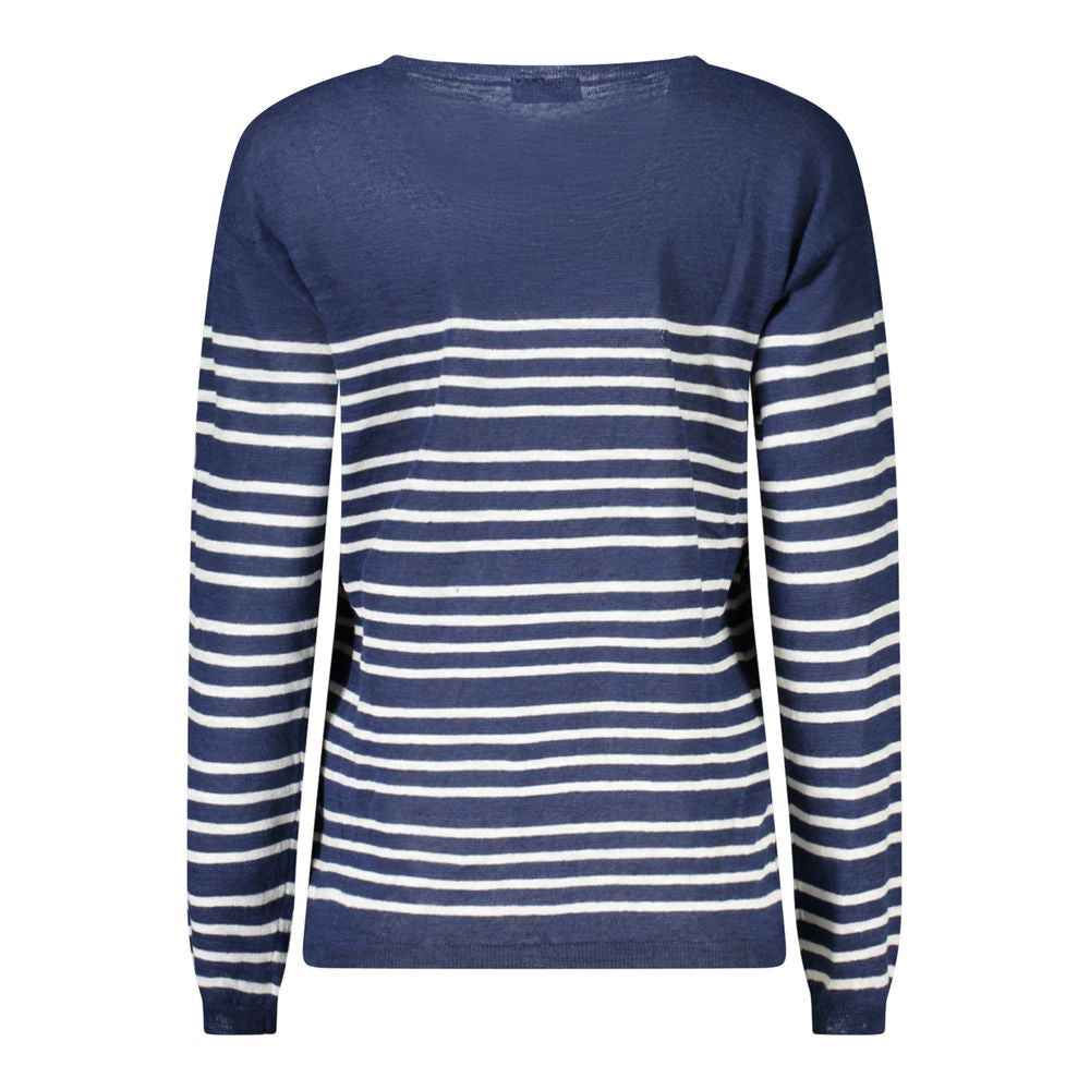 North Sails Blue Cotton Women Sweater