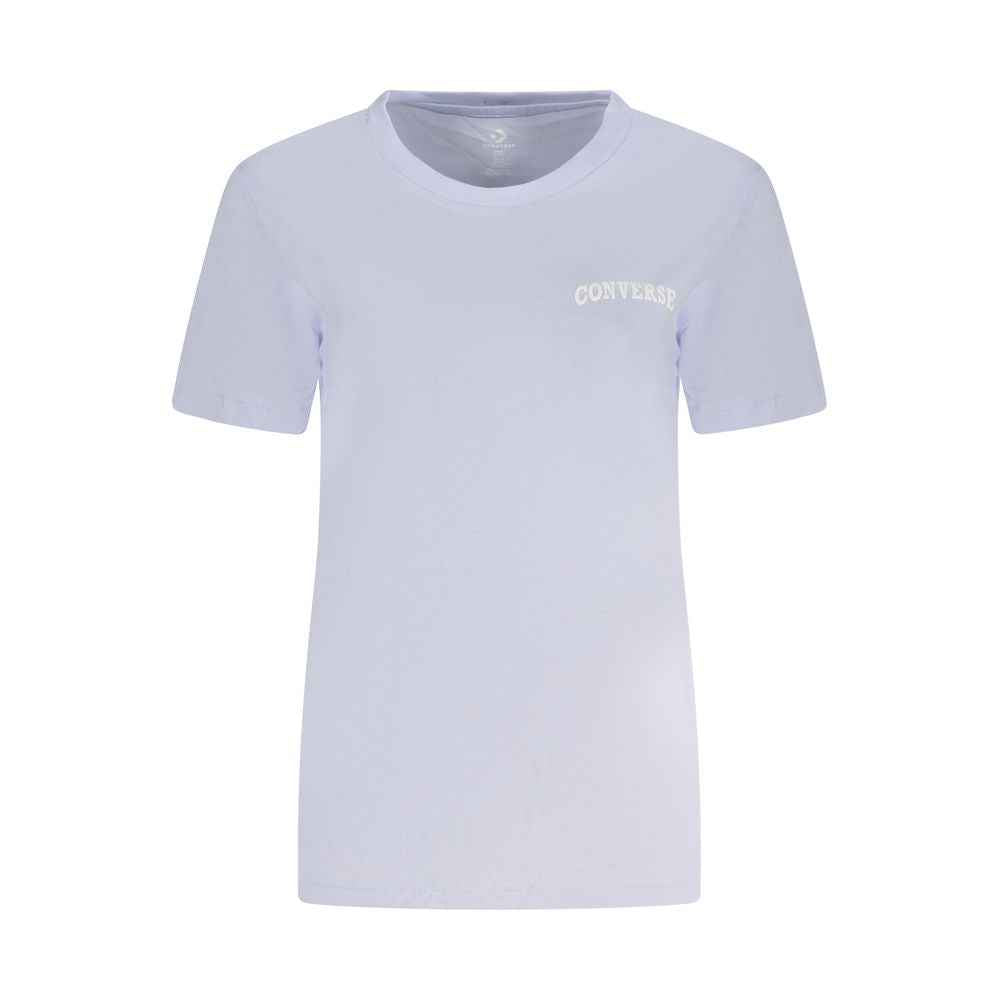 Converse Purple Cotton Women T-Shirt
