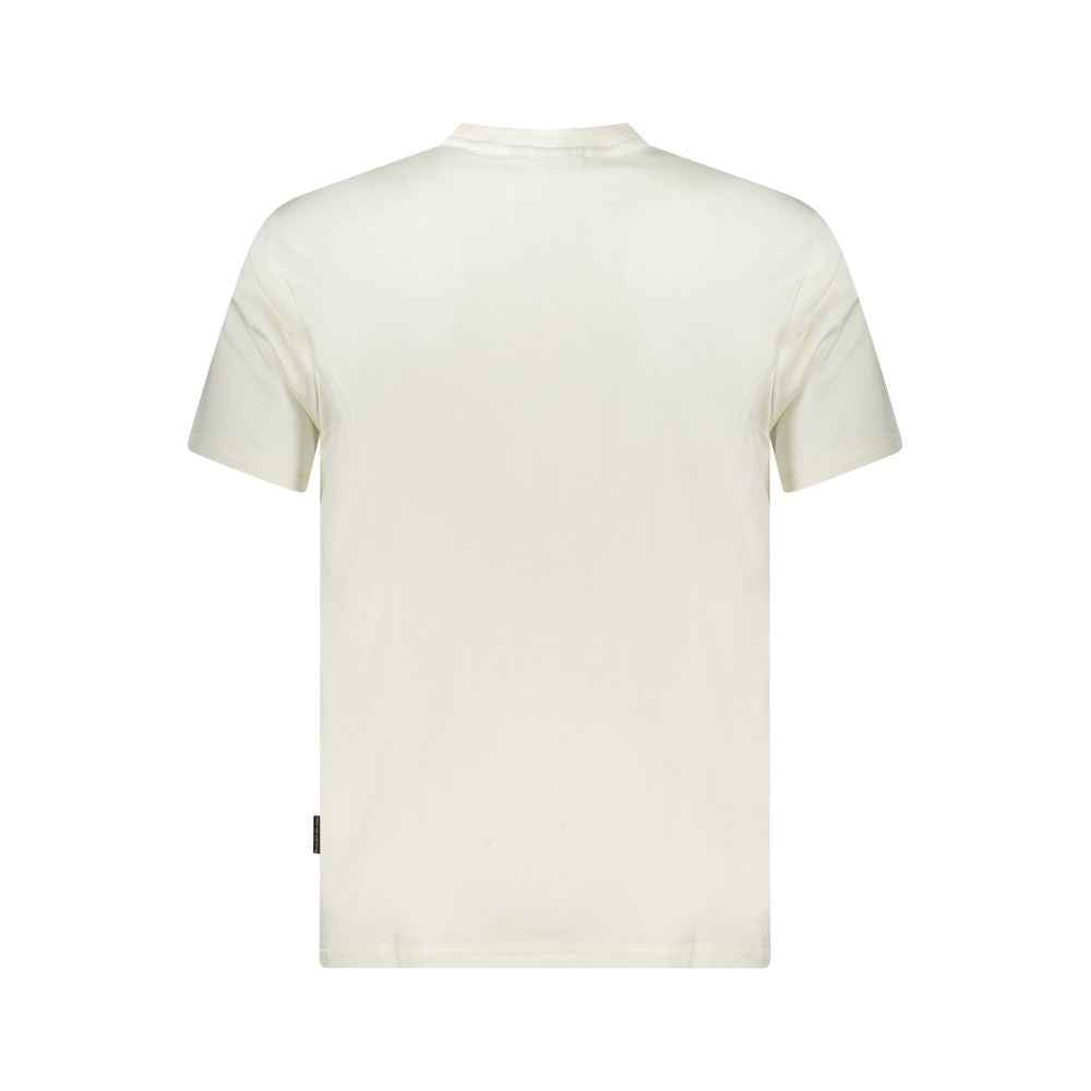 Napapijri White Cotton Men T-Shirt