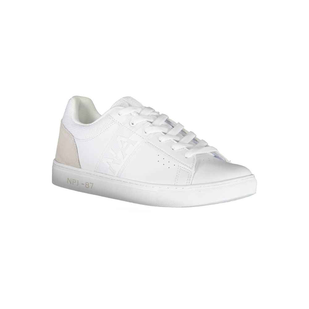 Napapijri White Leather Men Sneaker