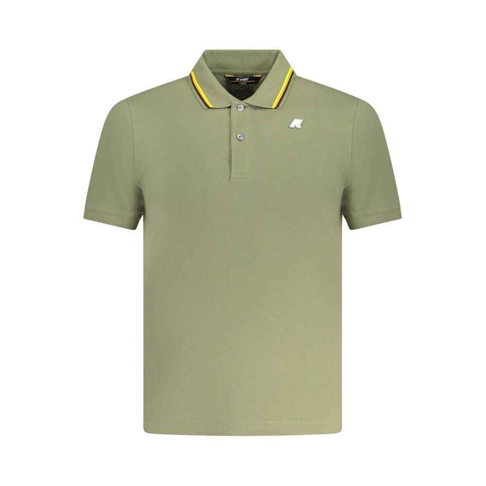 K-WAY Green Cotton Polo Shirt