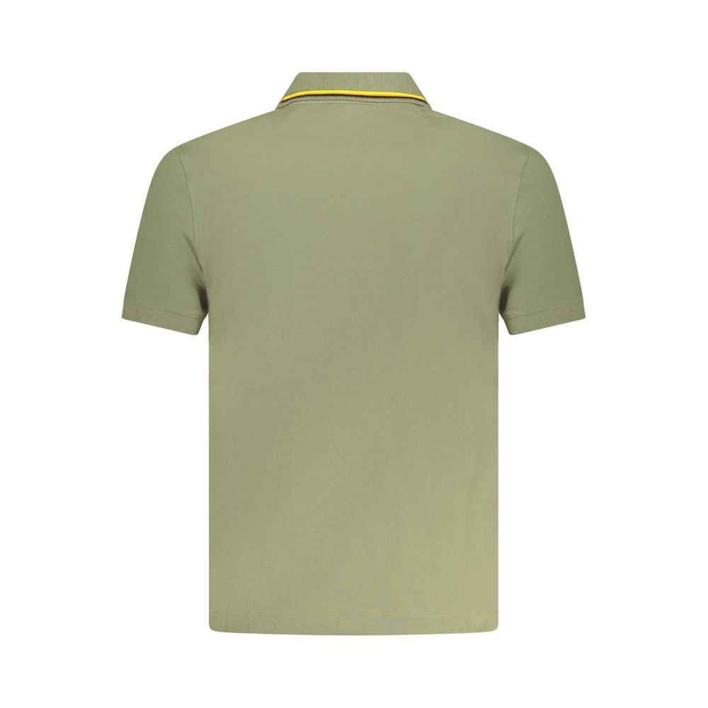 K-WAY Green Cotton Polo Shirt