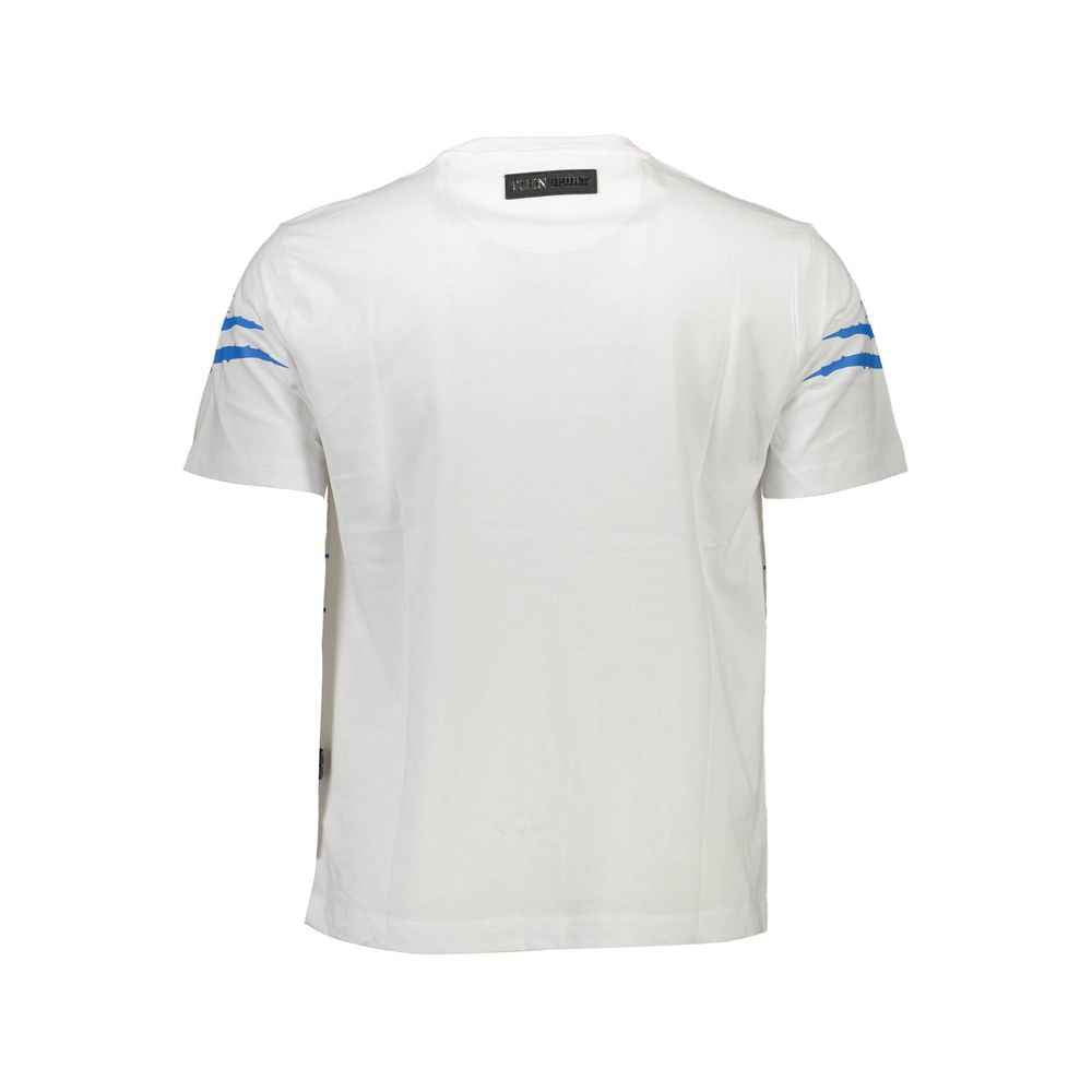 Plein Sport White Cotton Men T-Shirt