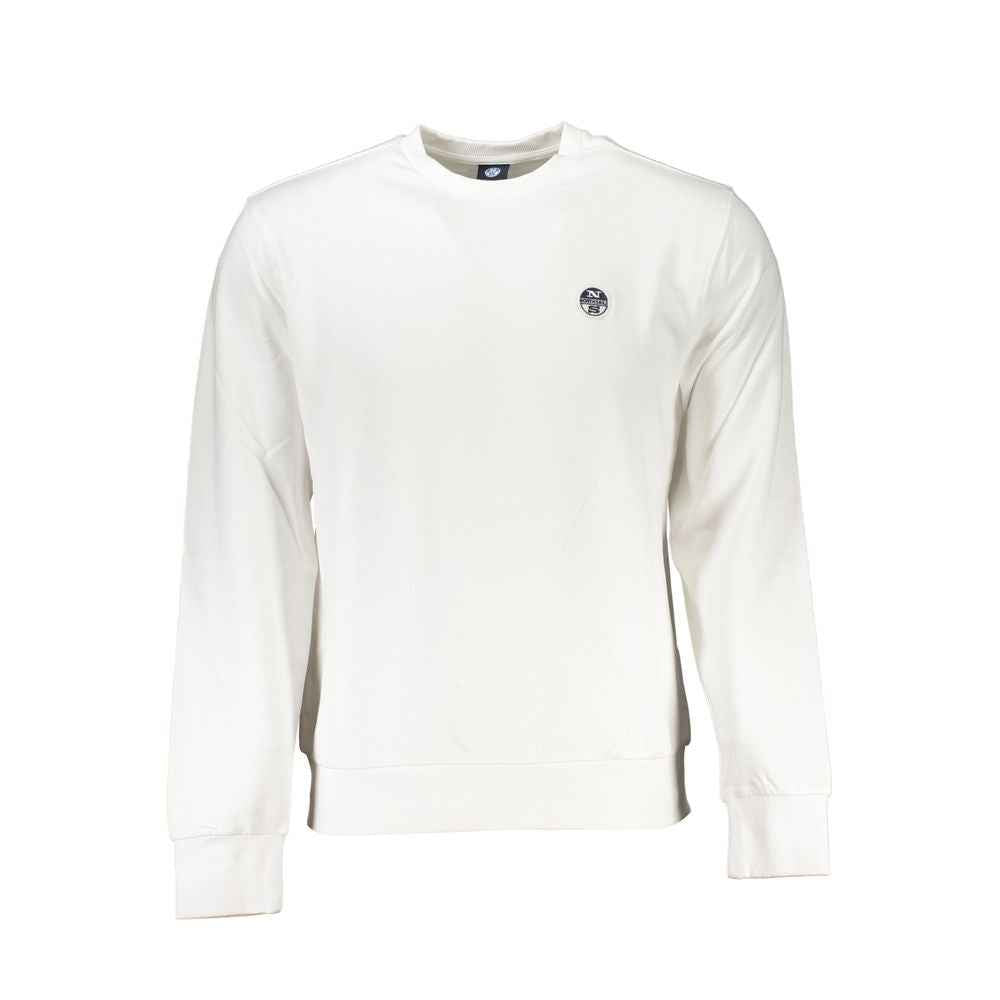 North Sails White Cotton Men Sweater
