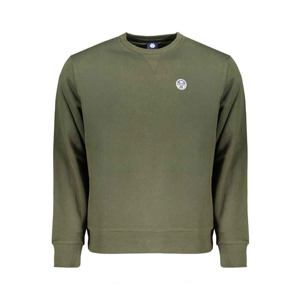 North Sails Green Cotton Men Sweater
