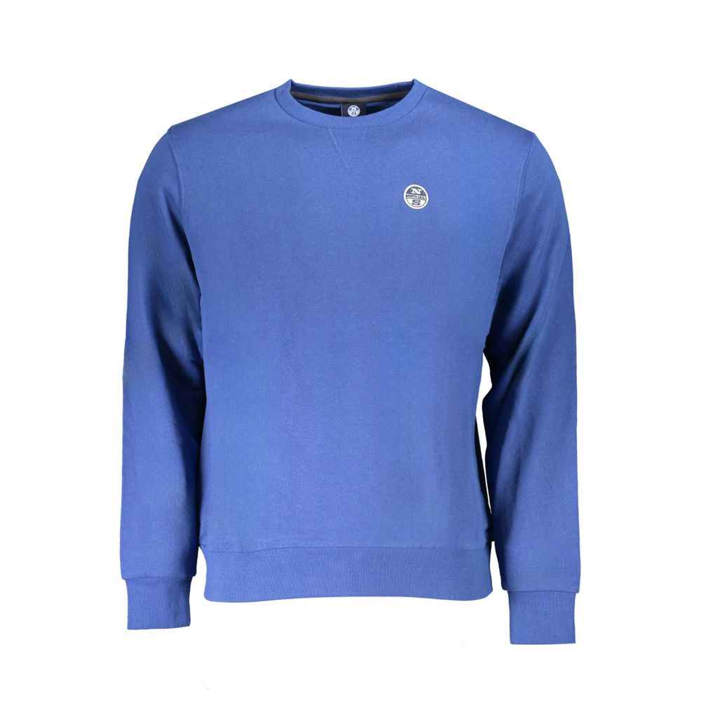 North Sails Blue Cotton Men Sweater