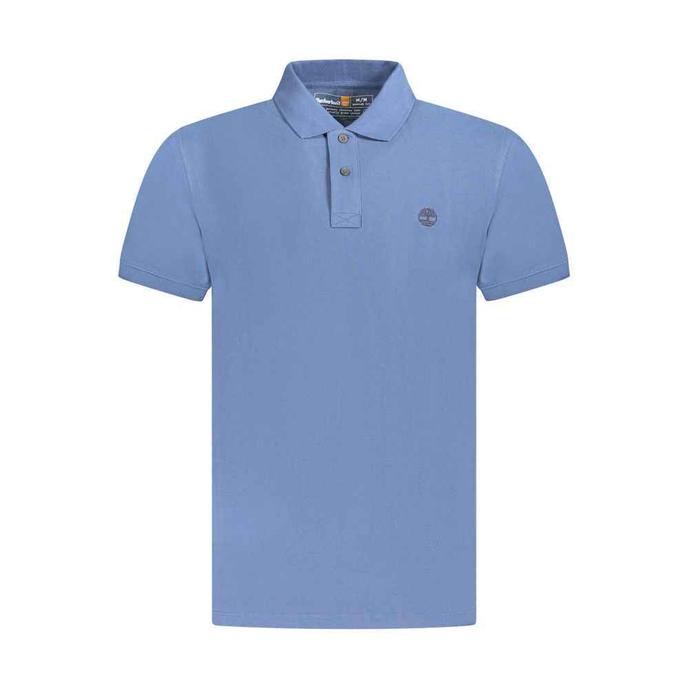 Timberland Blue Cotton Men Polo Shirt