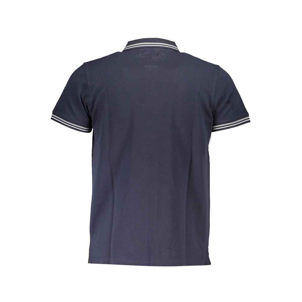 Cavalli Class Blue Cotton Men Polo Shirt