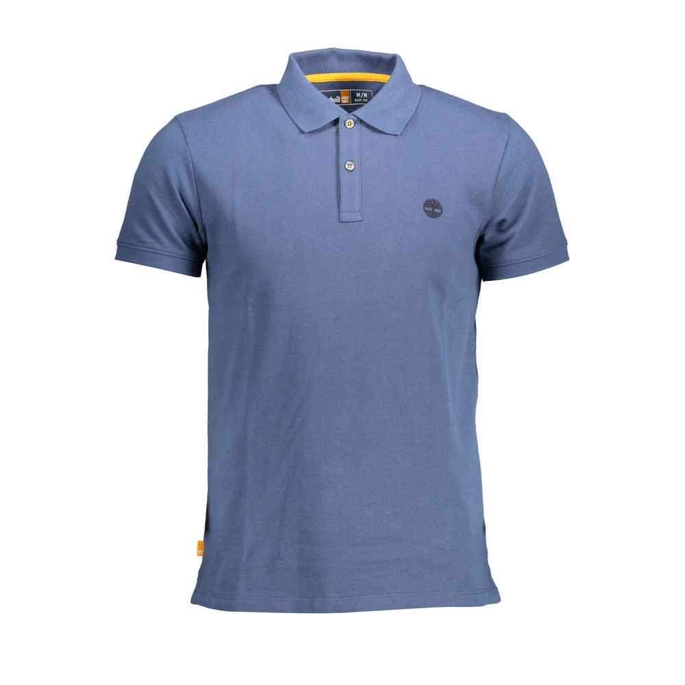 Timberland Blue Cotton Men Polo Shirt