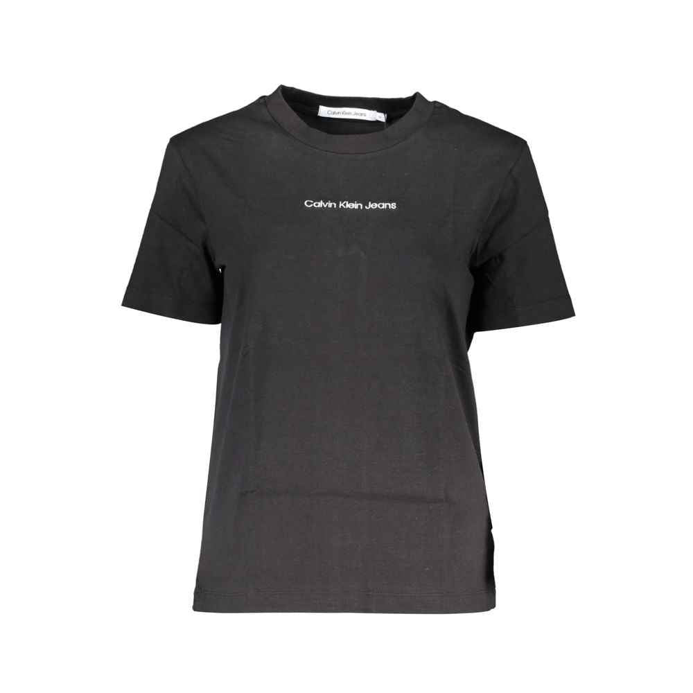 Calvin Klein Black Cotton Women T-Shirt