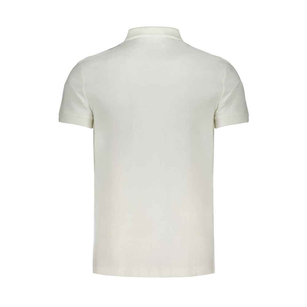 Calvin Klein White Cotton Polo Shirt