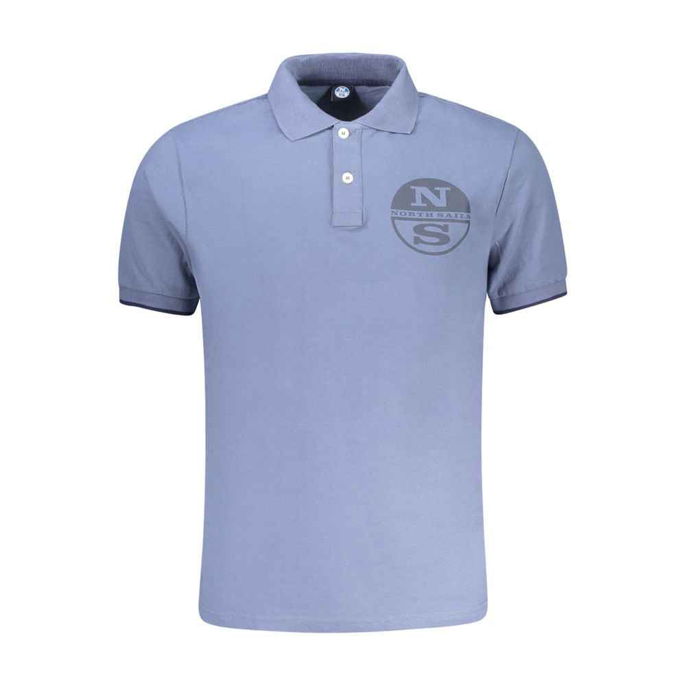 North Sails Blue Cotton Men Polo Shirt