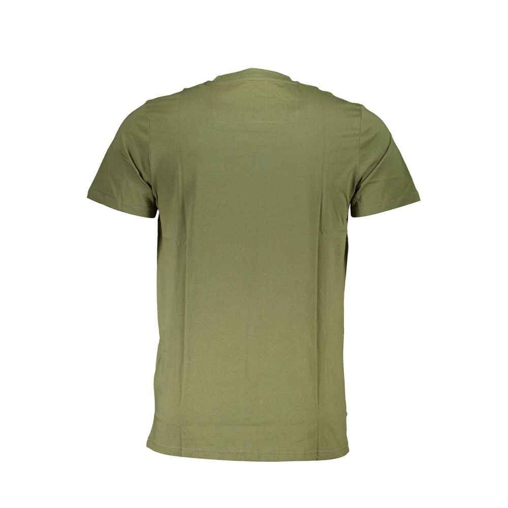 Cavalli Class Green Cotton Men T-Shirt