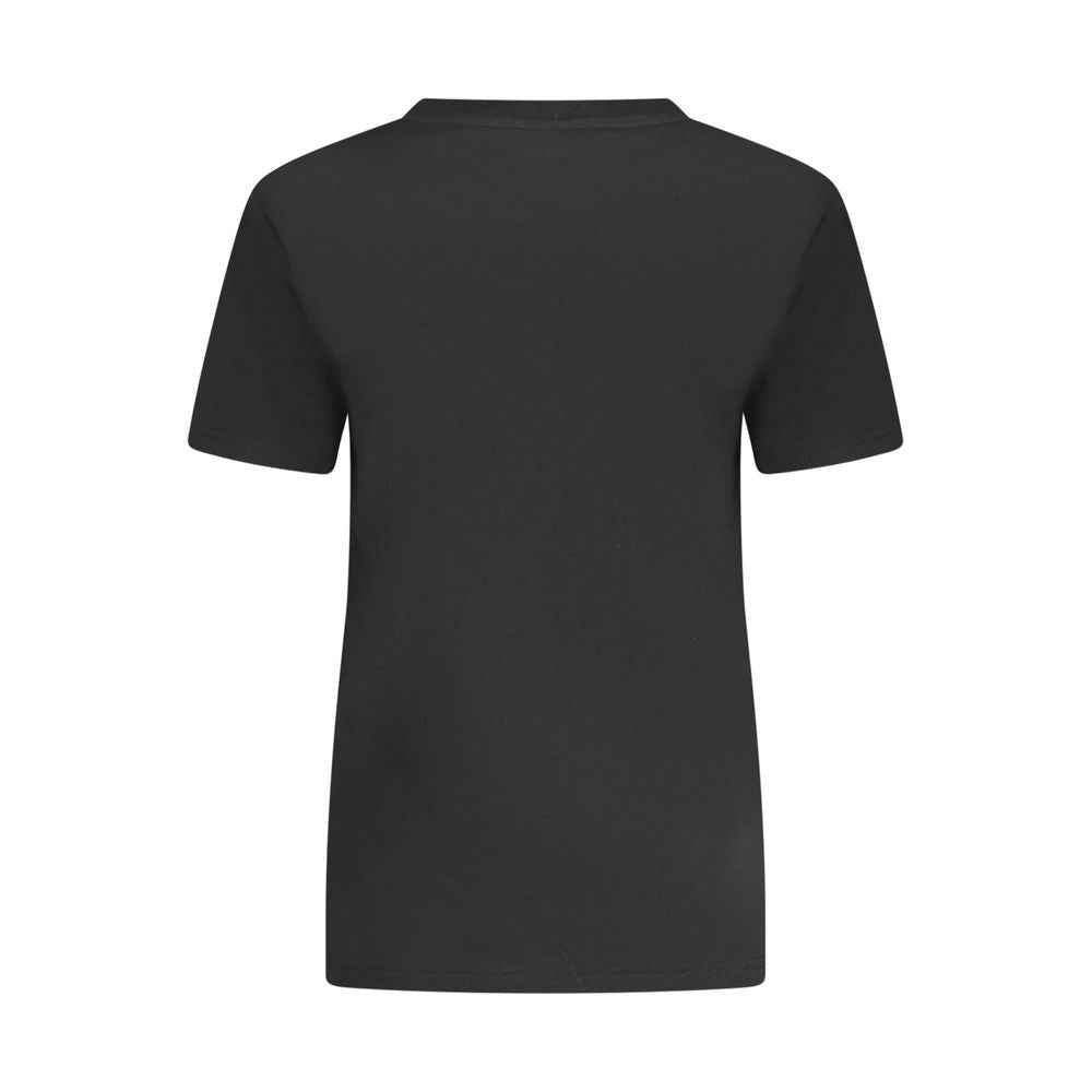 Converse Black Cotton Women T-Shirt