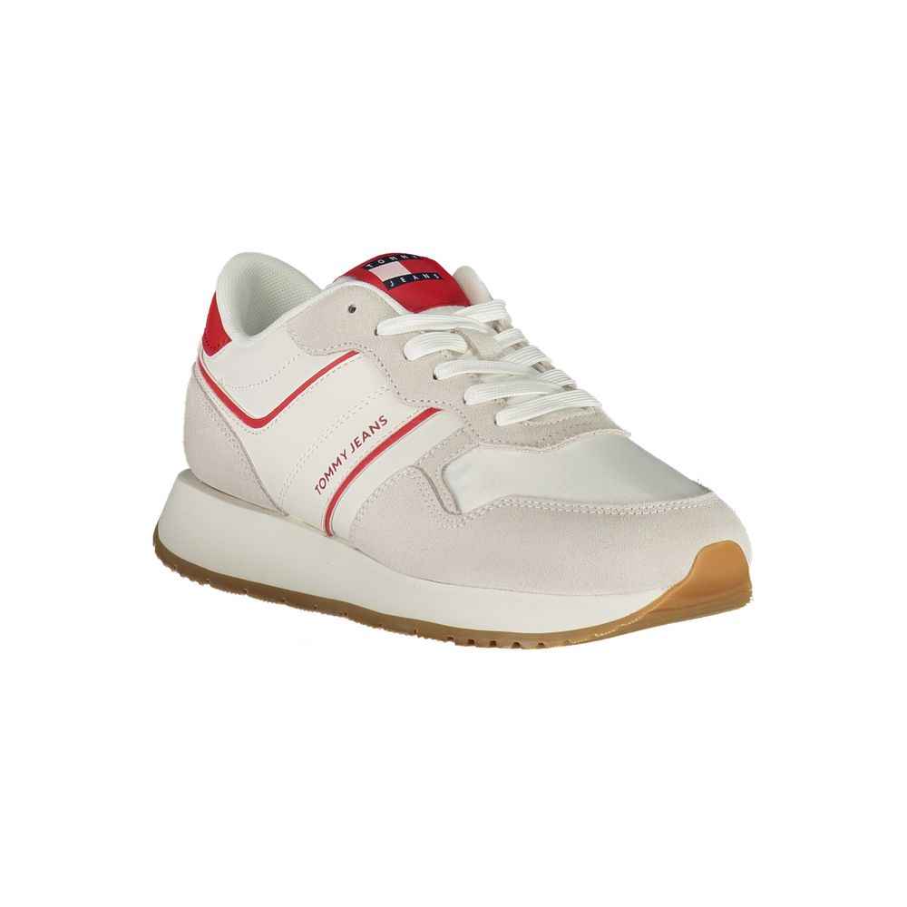 Tommy Hilfiger Red Leather Women Sneaker