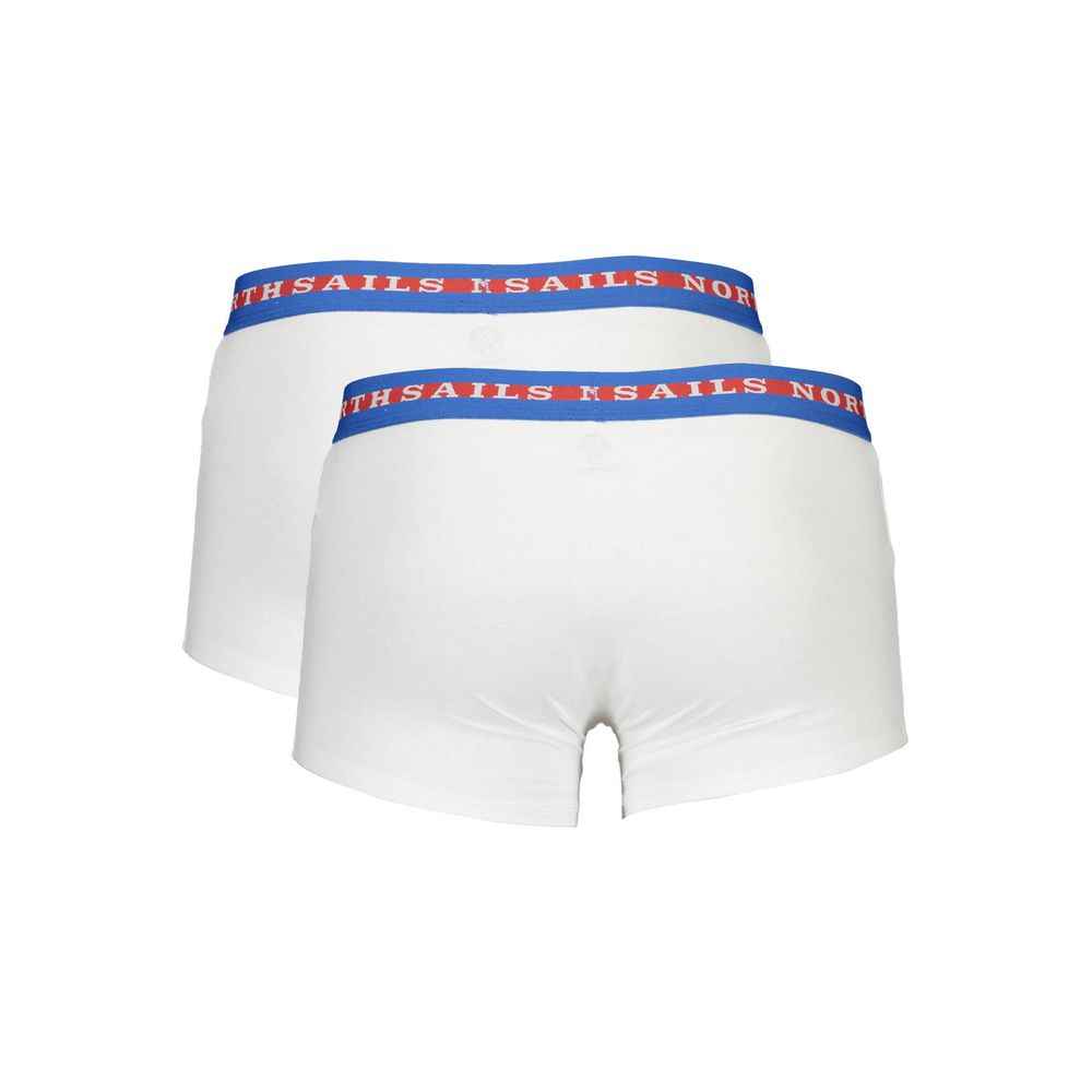 North Sails White Cotton Men Boxer