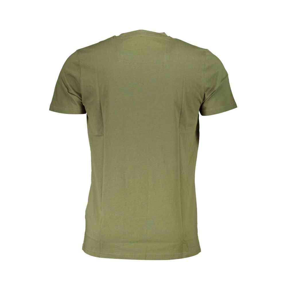 Cavalli Class Green Cotton Men T-Shirt
