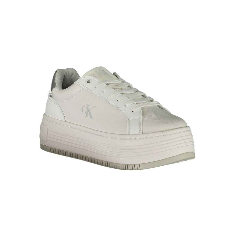 Calvin Klein White Leather Women Sneaker