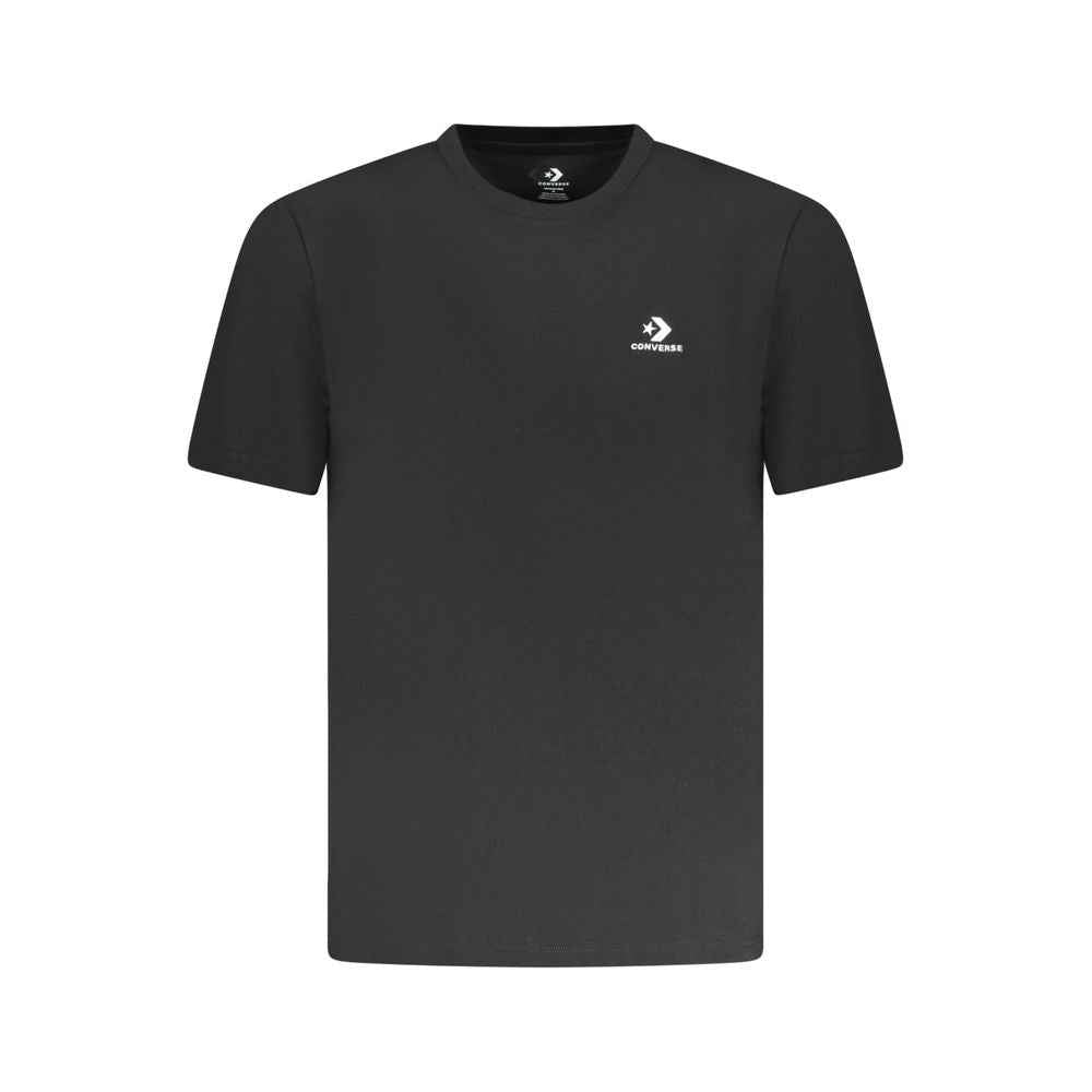 Converse Black Cotton Men T-Shirt