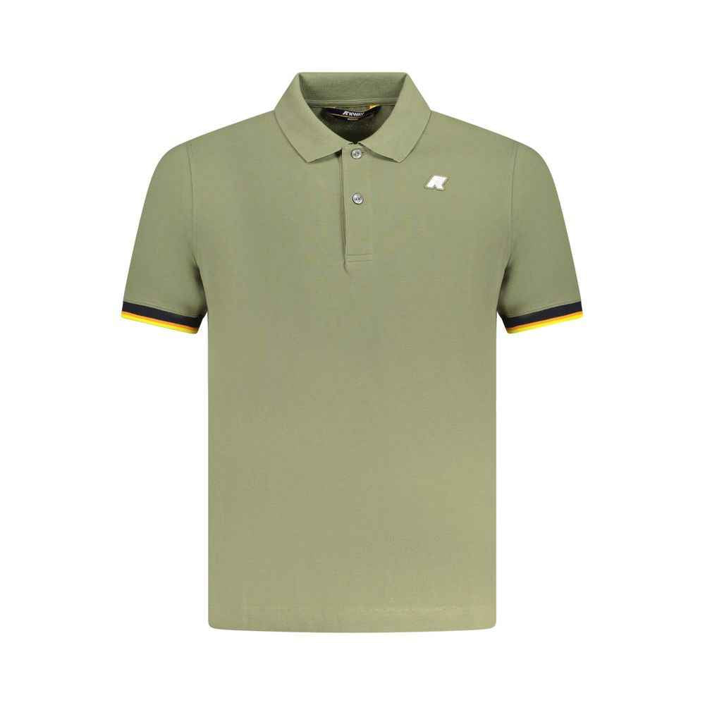 K-WAY Green Cotton Polo Shirt