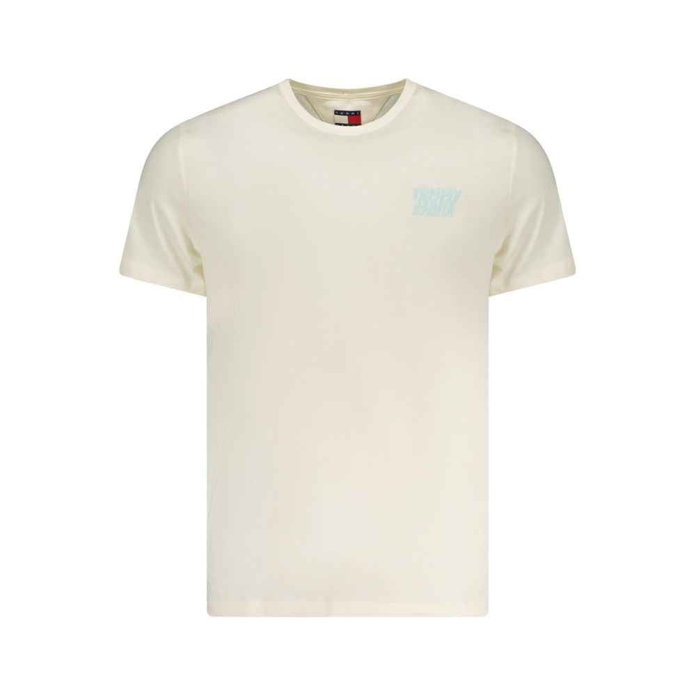 Tommy Hilfiger Beige Cotton Men T-Shirt