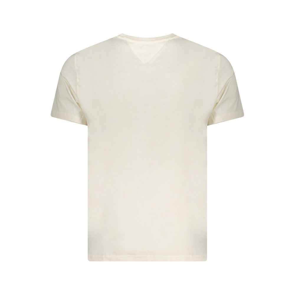Tommy Hilfiger Beige Cotton Men T-Shirt