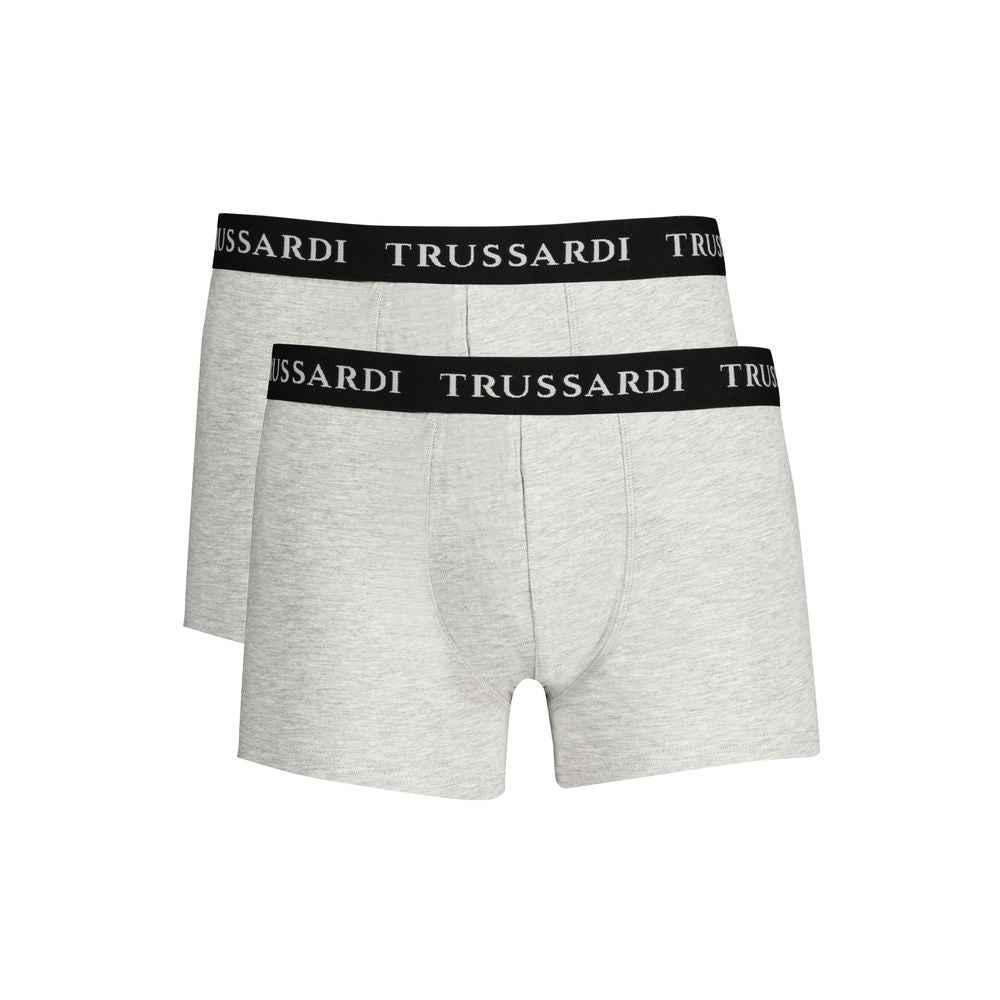 Trussardi Brown Cotton Men Boxer Underwear