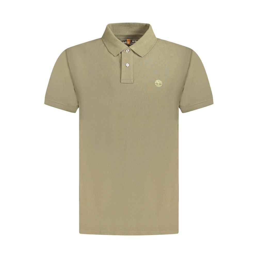 Timberland Brown Cotton Men Polo Shirt