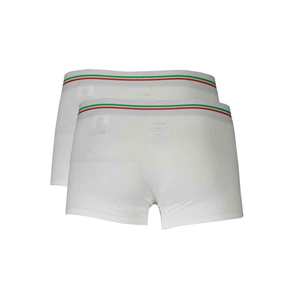 Aeronautica Militare White Cotton Men Boxer