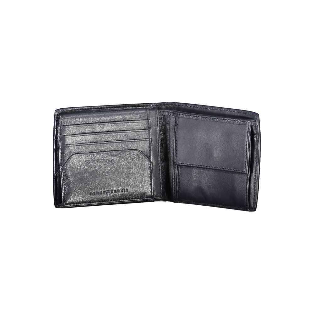 Tommy Hilfiger Blue Leather Men Wallet