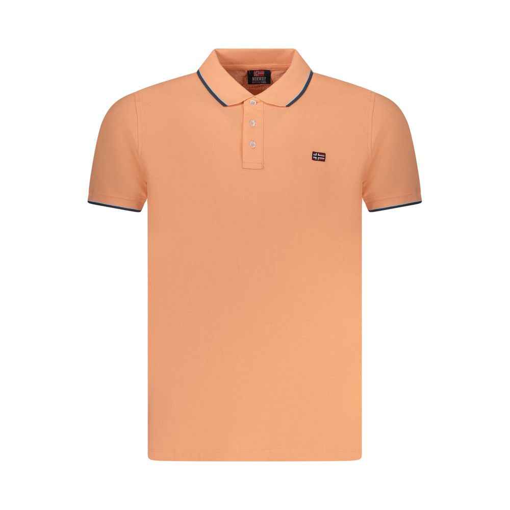 Norway 1963 Pink Cotton Men Polo Shirt