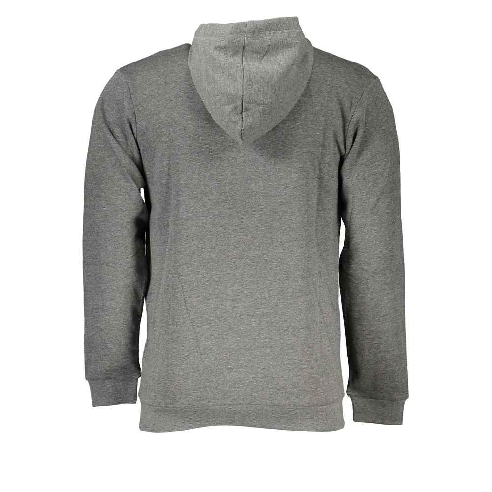 Sergio Tacchini Gray Cotton Men's Hooded Sweater