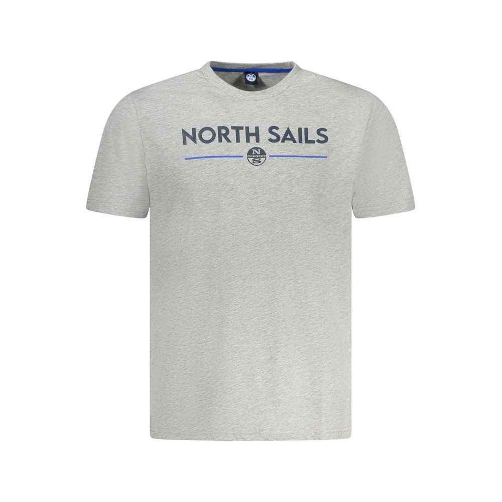 North Sails Brown Cotton Men T-Shirt