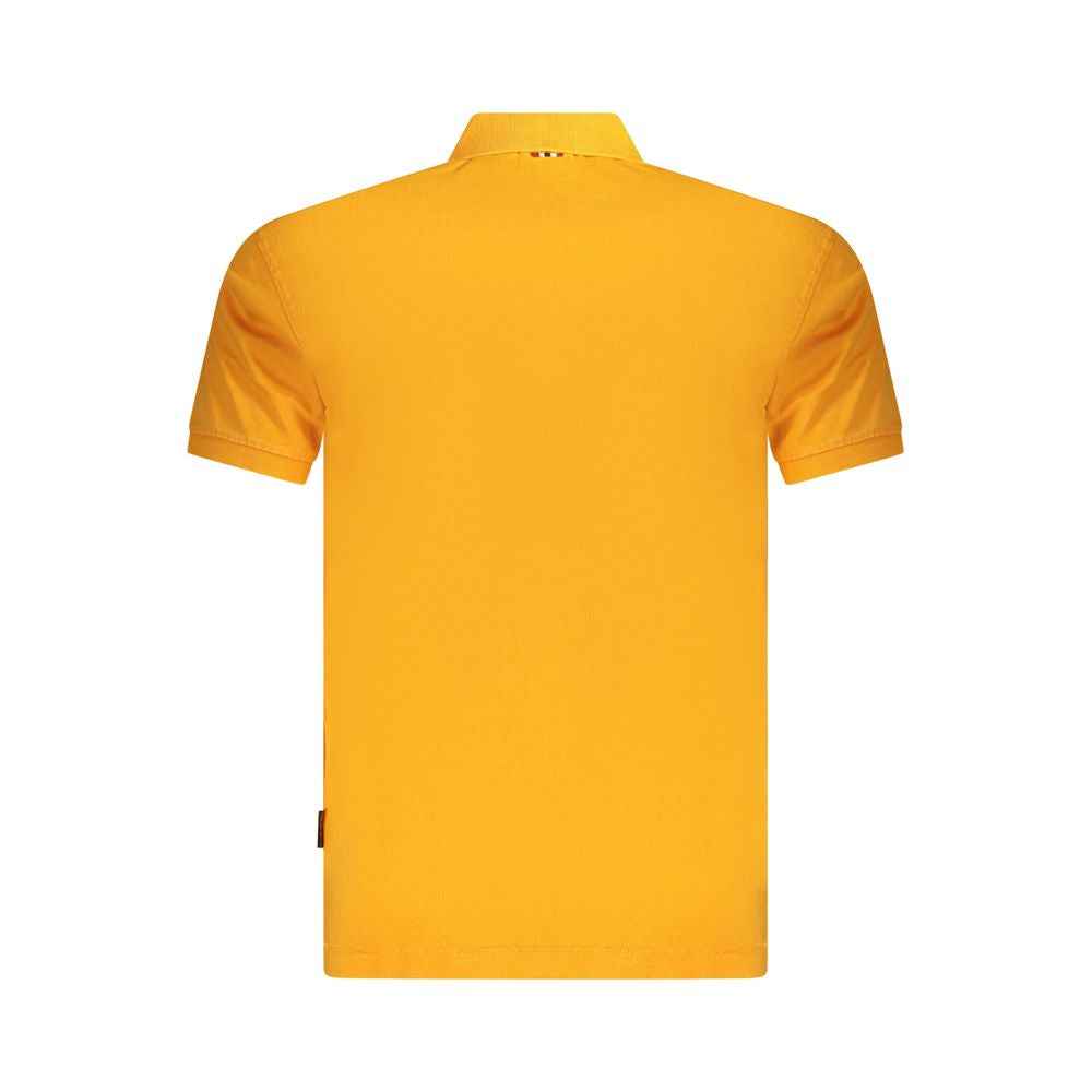 Napapijri Orange Cotton Men Polo Shirt