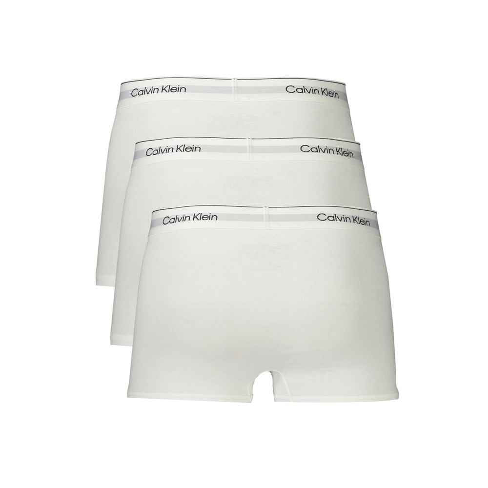 Calvin Klein White Cotton Men Boxer