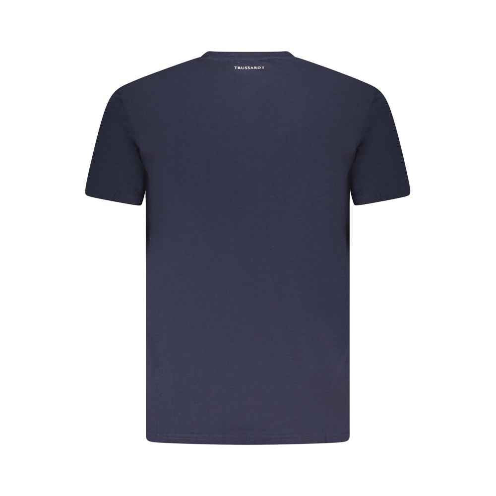 Trussardi Blue Cotton Men T-Shirt