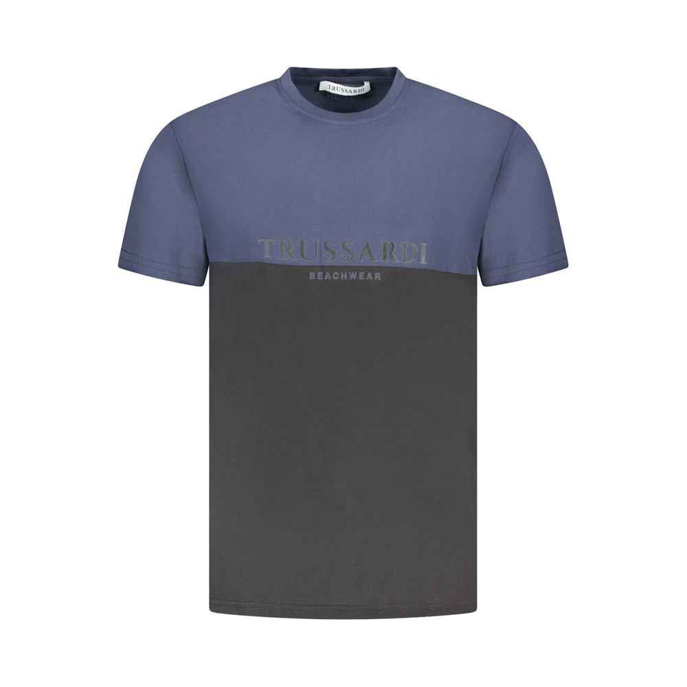 Trussardi Blue Cotton Men T-Shirt