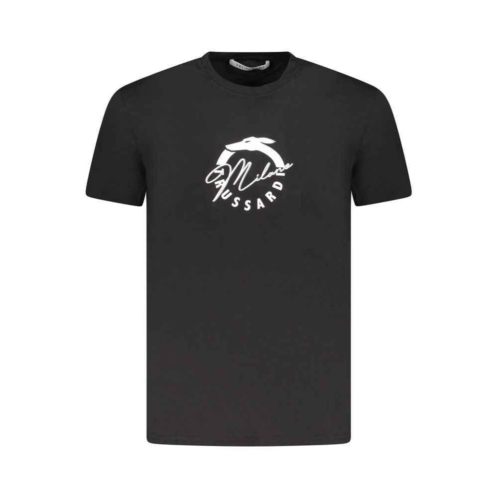 Trussardi Black Cotton Men T-Shirt