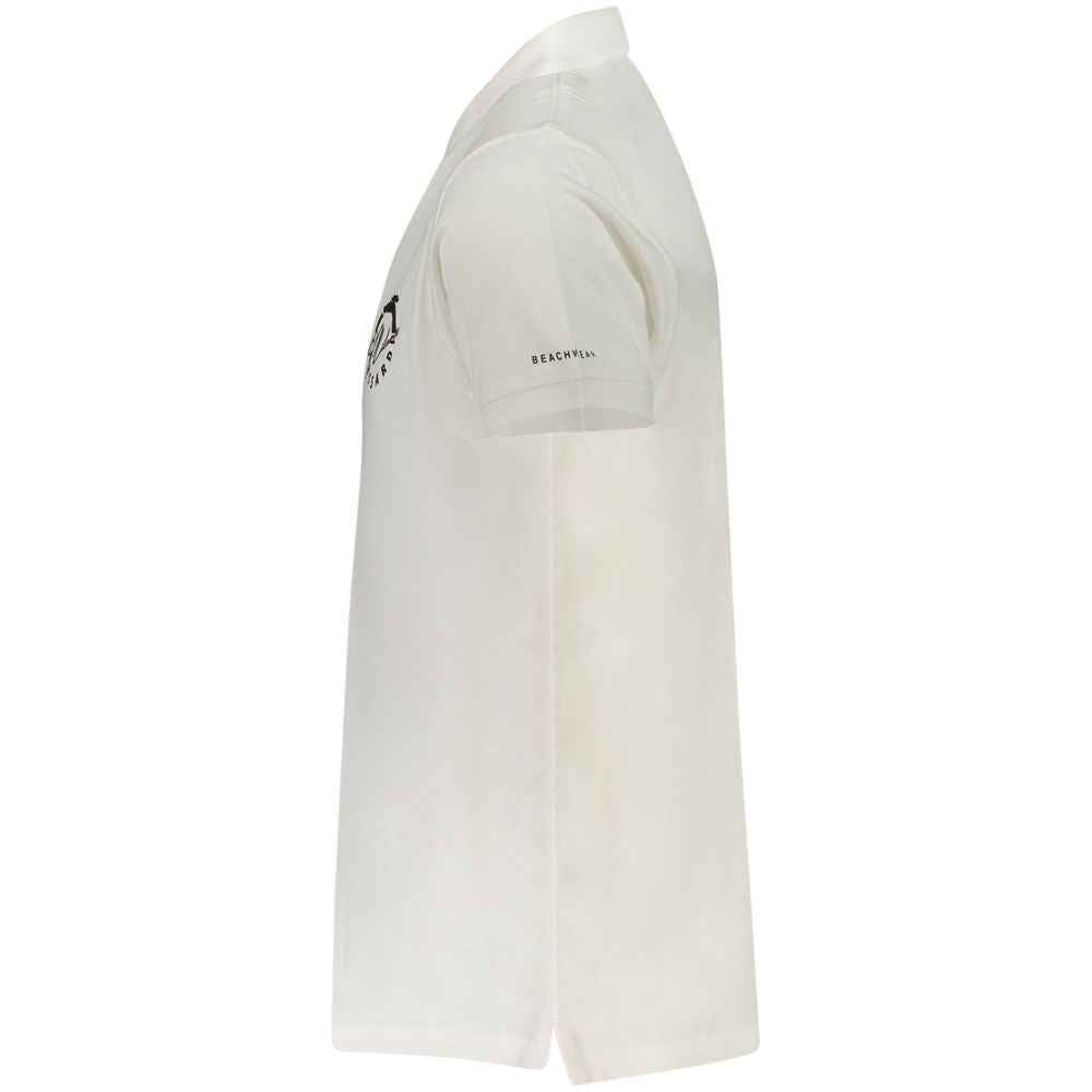 Trussardi White Cotton Men Polo Shirt