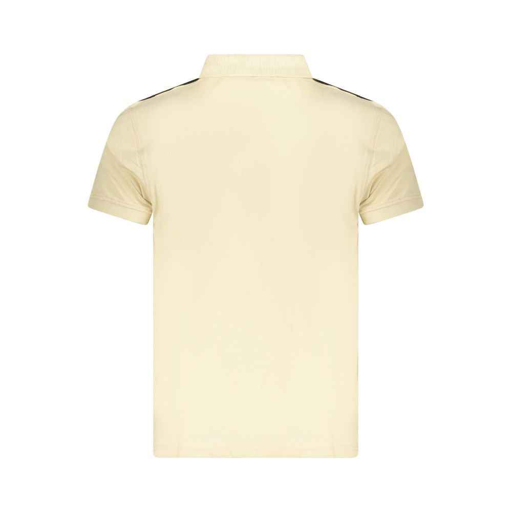Cavalli Class Beige Cotton Men Polo Shirt