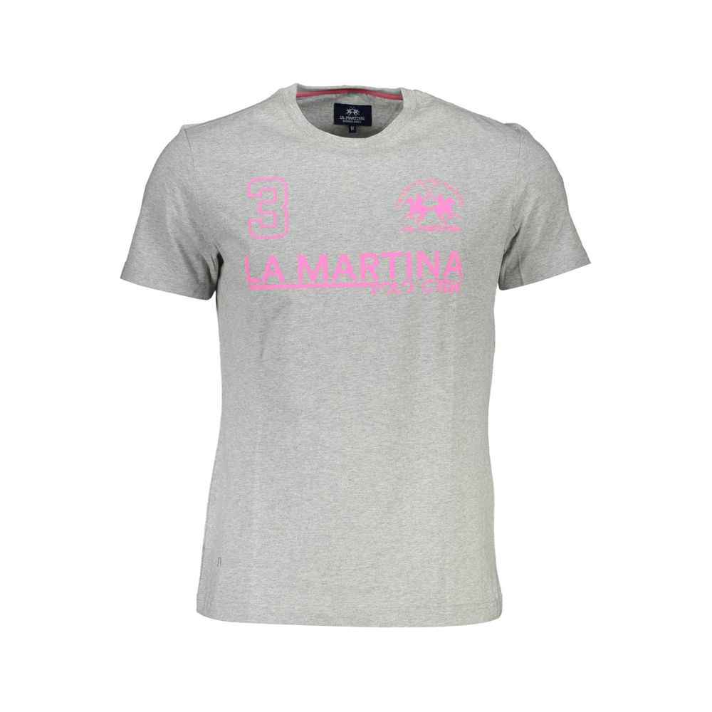 La Martina Brown Cotton Men T-Shirt