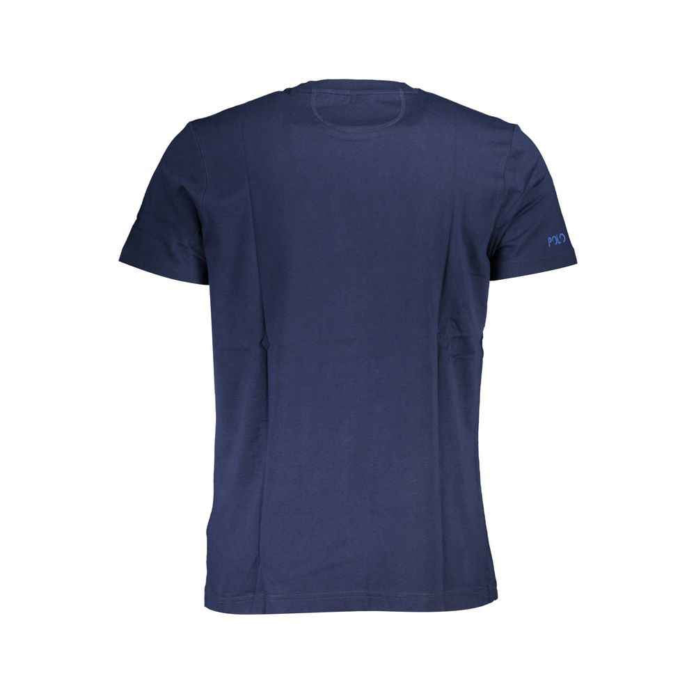 La Martina Blue Cotton Men TShirt