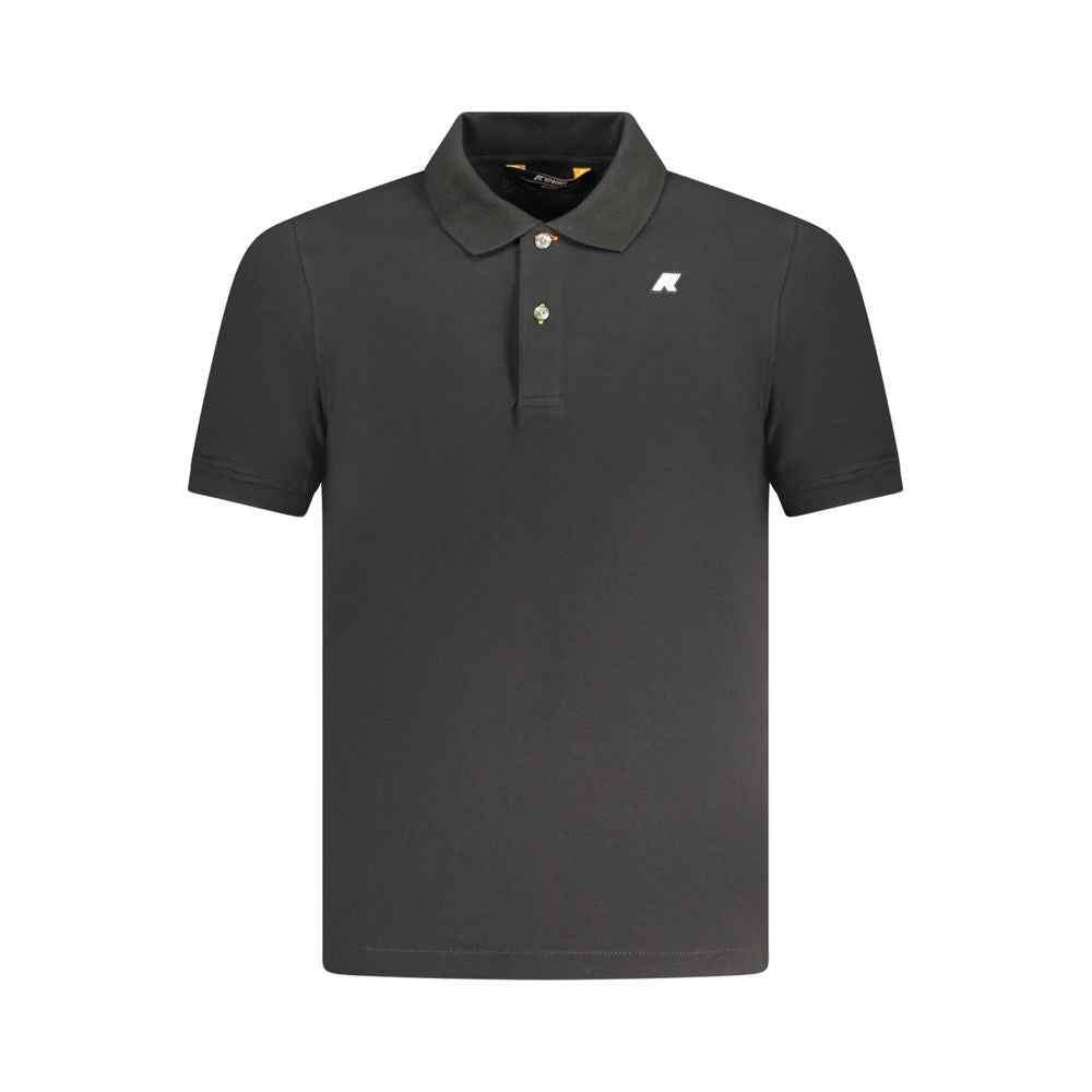 K-WAY Black Cotton Polo Shirt