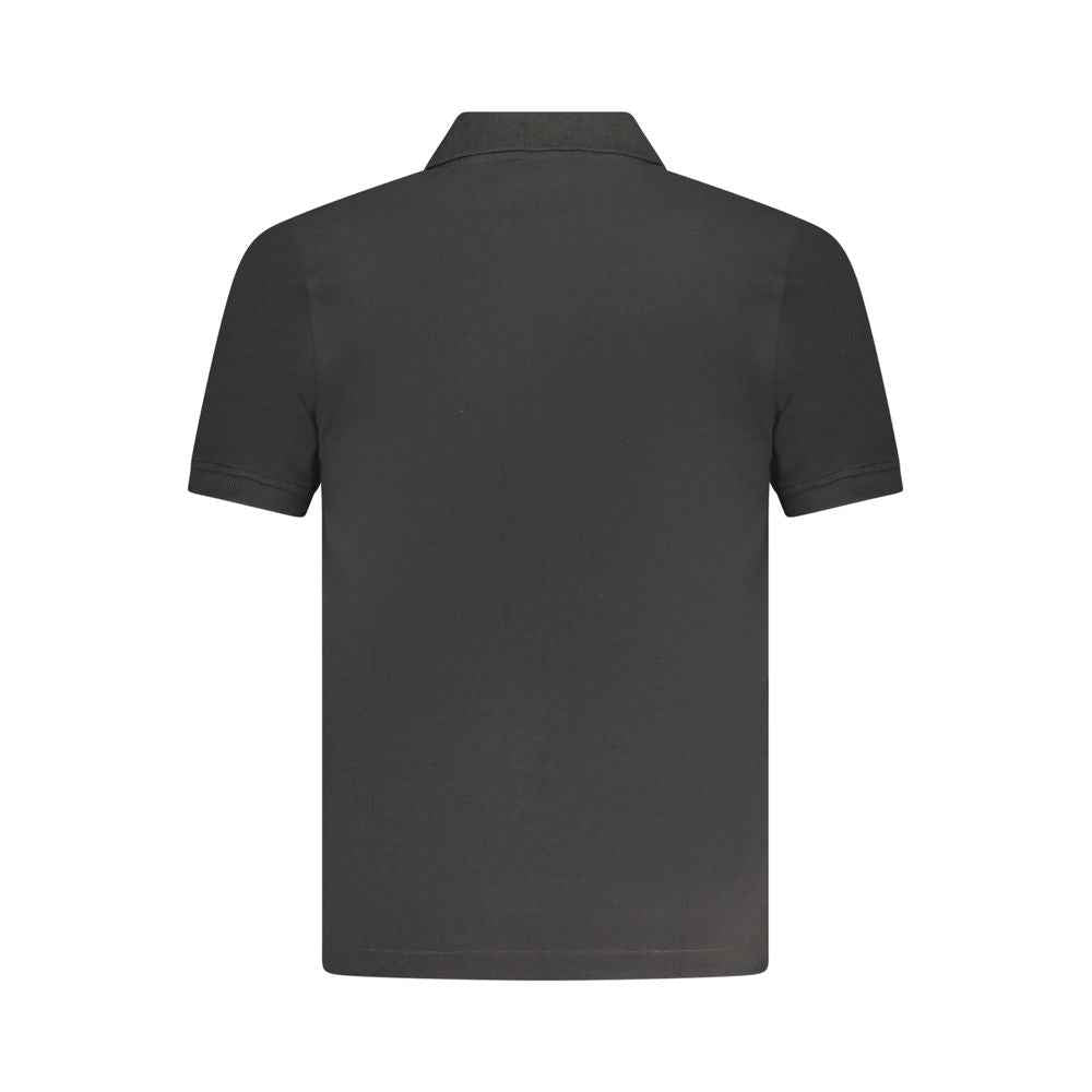 K-WAY Black Cotton Polo Shirt