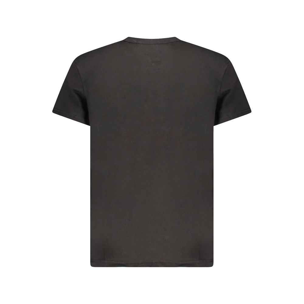 Tommy Hilfiger Black Cotton Men T-Shirt