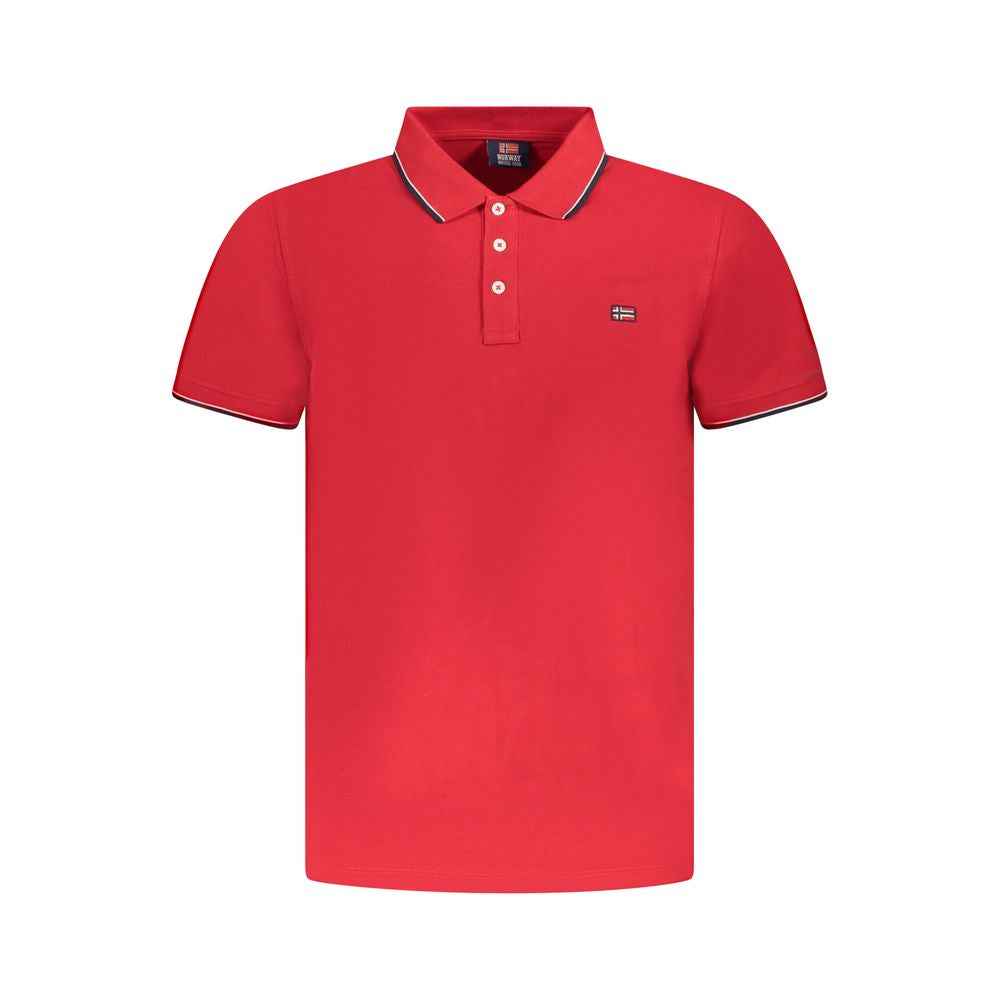 Norway 1963 Red Cotton Polo Shirt