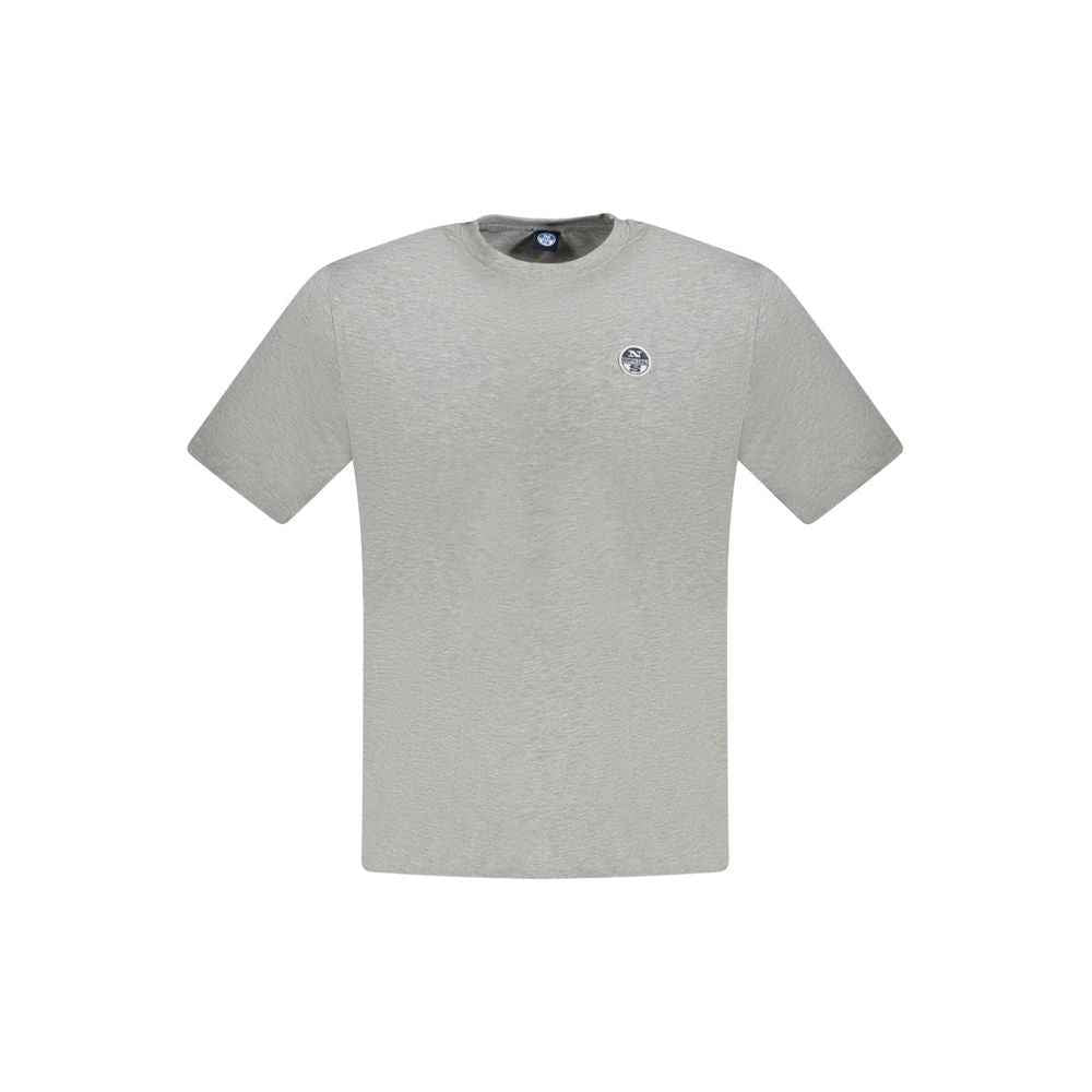 North Sails Brown Cotton Men T-Shirt